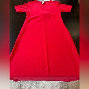 Coldwater Creek maxi dress, red, like new. Size M. Back tie.